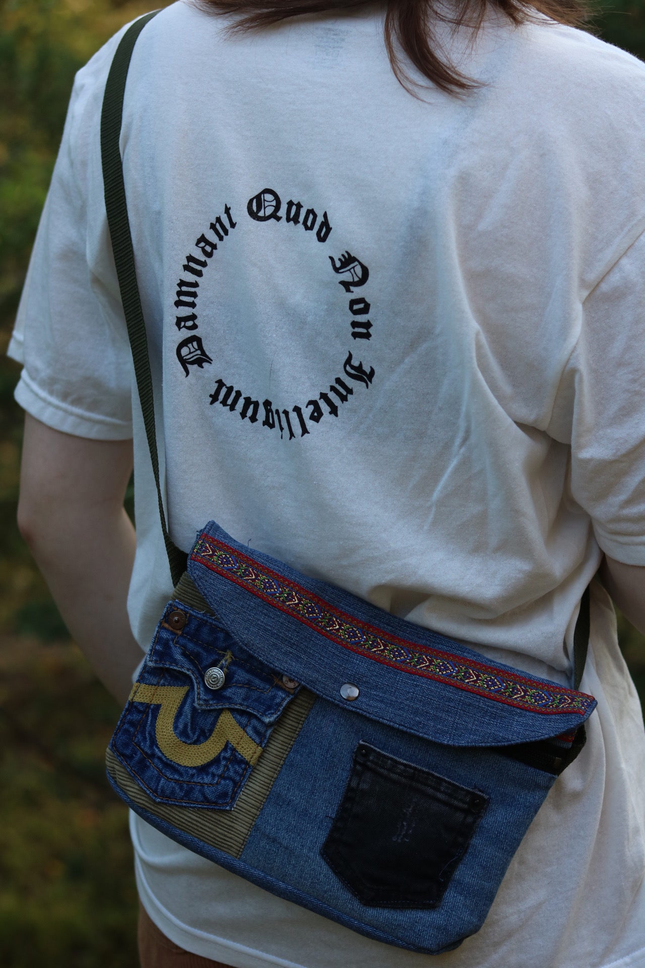 Denim Satchel Side Bag